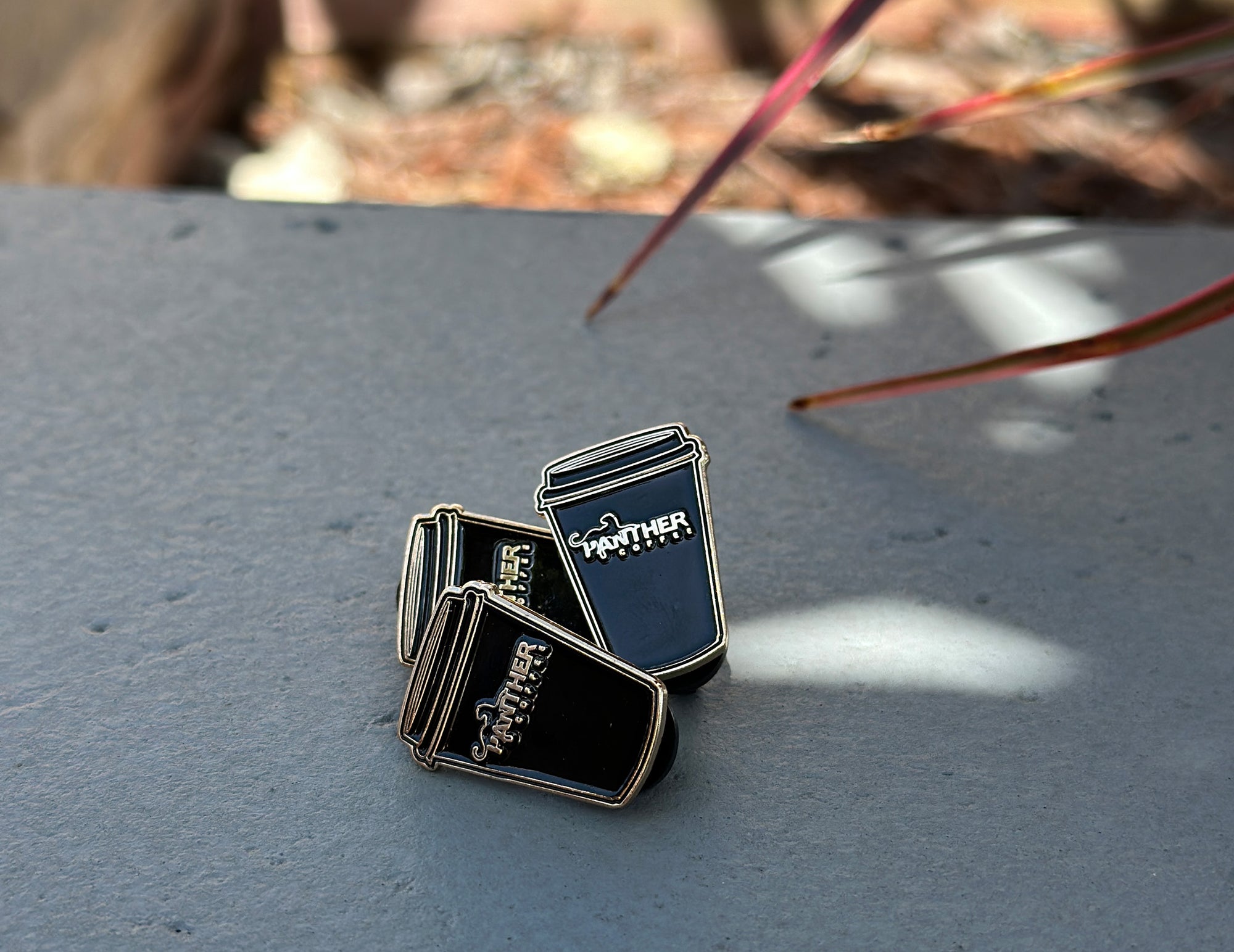 Panther Coffee Enamel Pin "Travel Cup"