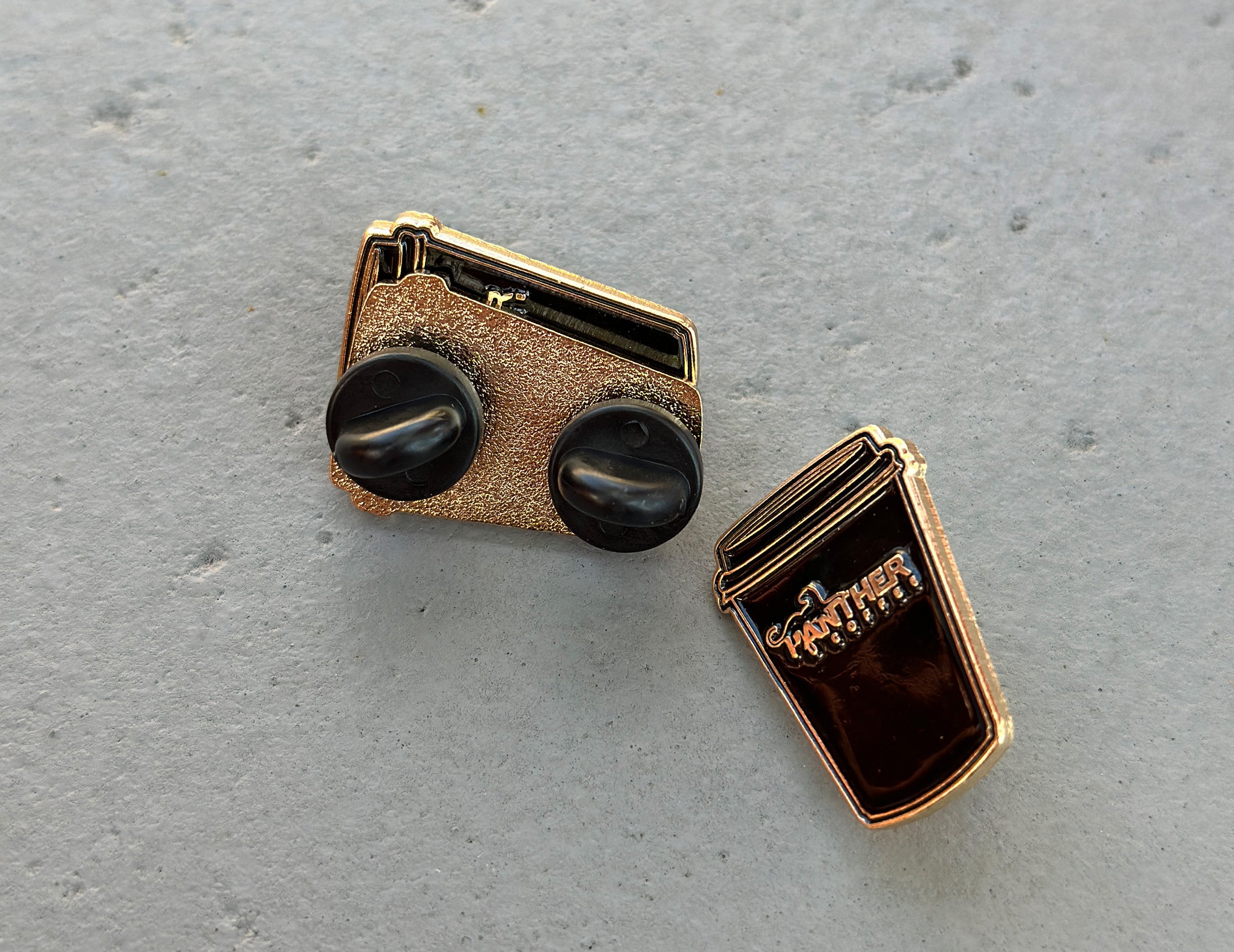 Panther Coffee Enamel Pin "Travel Cup"