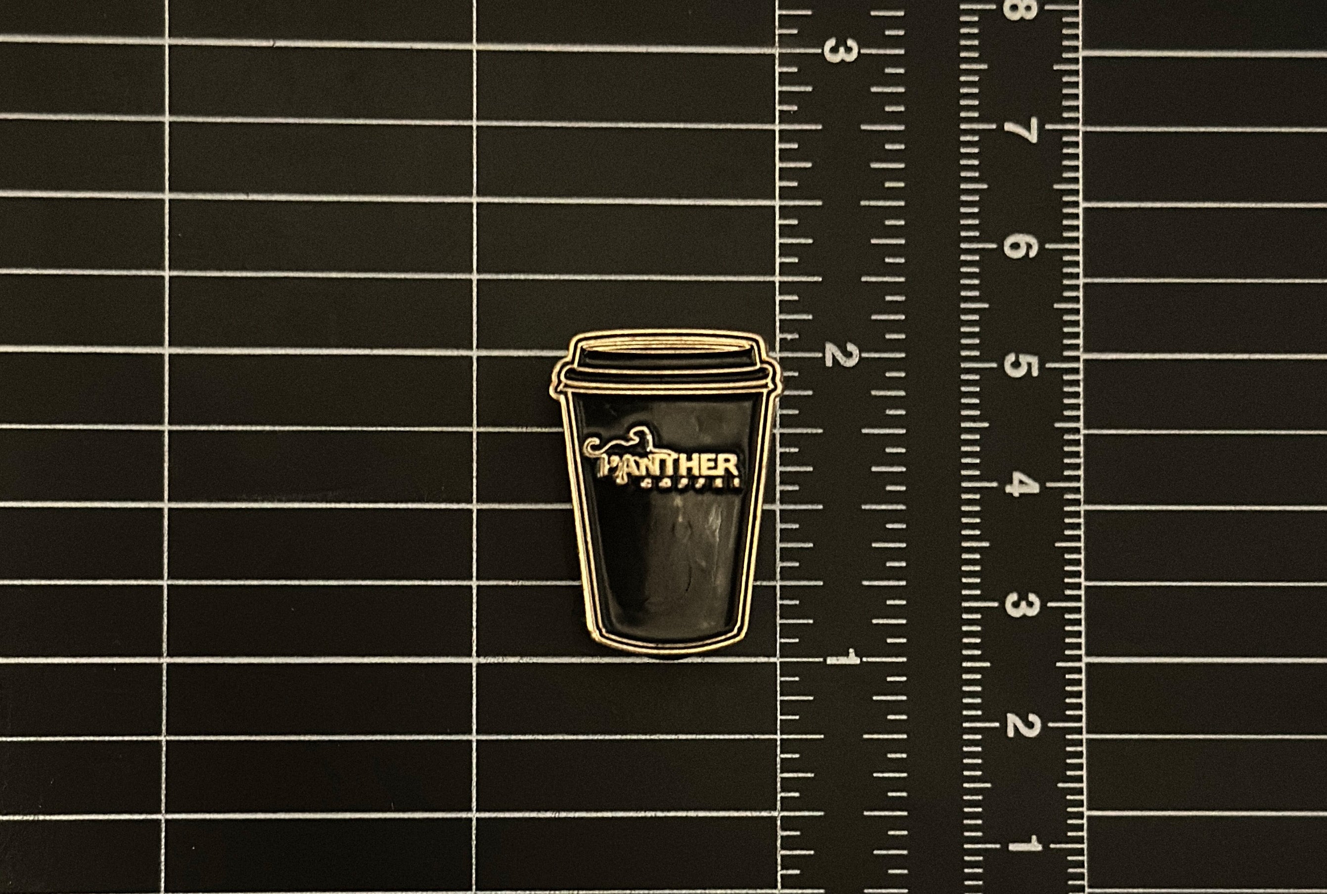 Panther Coffee Enamel Pin "Travel Cup"